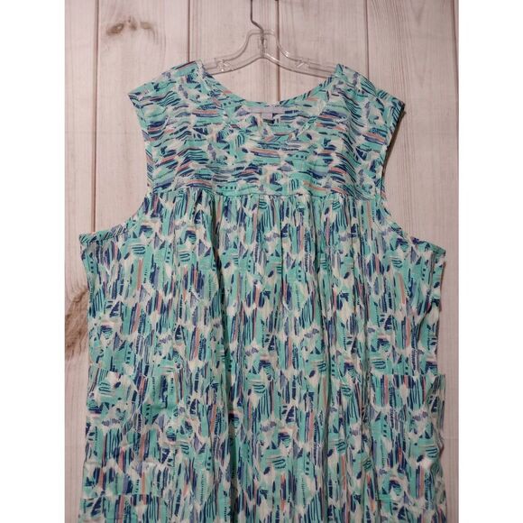 Only Necessities Dress‎ Ladies 4x Aquamarine Sleeveless Beachy - Picture 3 of 8